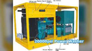 20000 psi Diesel Hydro Blaster krachtige wasmachine