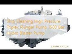 Scheepsreiniging Hoogdruk Triplex Plunger Pump 1500 Bar Hydro Blaster Pump