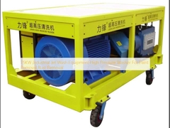 75KW industriële Jet Wash Equipment High Pressure-Wasmachine voor de Roestverwijdering van de Verfverwijdering