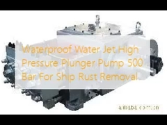 Waterdicht Water Jet High Pressure Plunger Pump 500 Bar voor de Verwijdering van de Schiproest