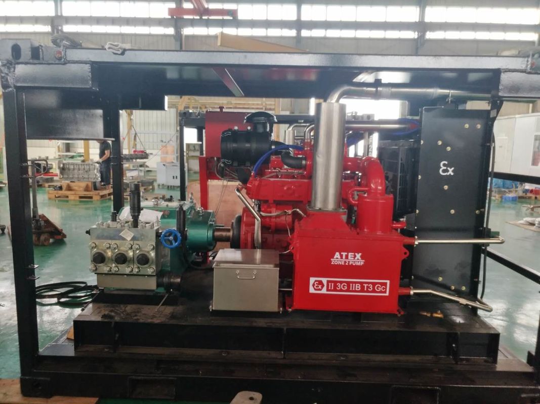 ATEX Zone 2 High Pressure Water Jet Pump With DNV Lifting Frame Explosion Proof