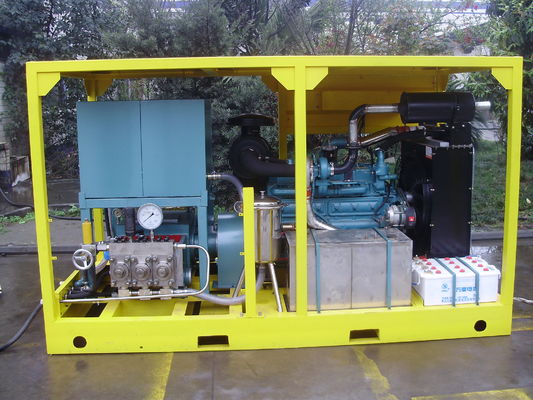 Waterblaster waterstraal reinigingsmachine voor warmtewisselaars buizen 1600bar