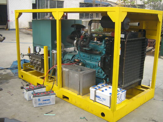 90kw hydro het Vernietigen Materiaal Industrieel Water Jet Cleaner Machine 800bar
