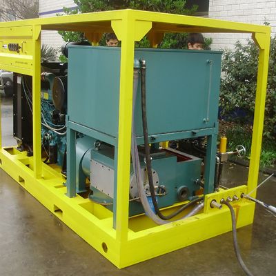 55 kW 10000psi Industriële waterstraal reinigingsmachine Dieselmotor aangedreven